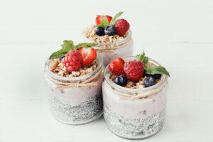 Greek Yogurt Parfait with Nuts and Berries